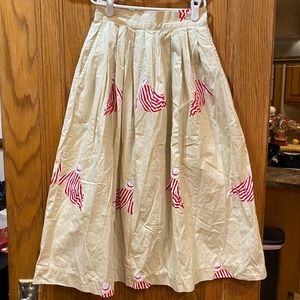 Vintage Knee Length Skirt